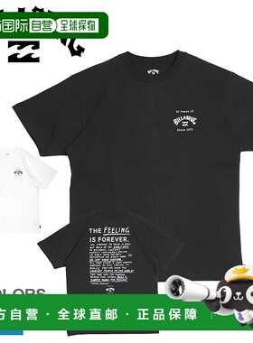 日本直邮 BILLABONG FEELING IS FOREVER T恤男式白色 BE011210 T