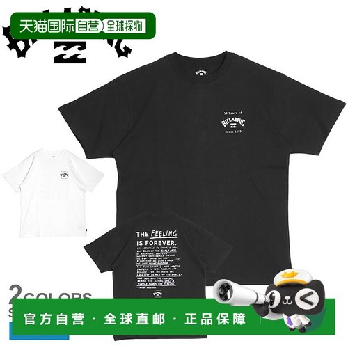 日本直邮 BILLABONG FEELING IS FOREVER T恤男式白色 BE011210 T