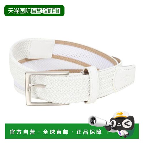 日本直邮CALLAWAY 高尔夫腰带 C26192106-1030 网眼透气弹力男款
