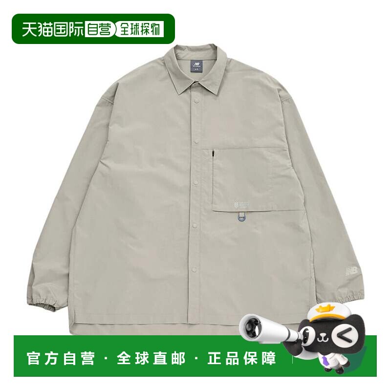 日本直邮New Balance 宽松长袖衬衫 橄榄绿