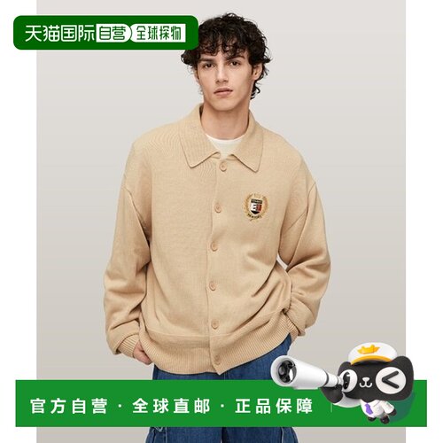 日本直邮Tommy Hilfiger Tommy Jeans TJM 宽松纽扣徽章衬衫