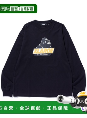 1h可退 日本直邮XLARGE男女同款长袖T恤 配色印花设计 1012610110