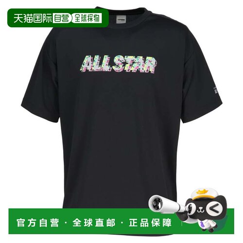 日本直邮Converse 篮球印花T恤 CB252357 1915 黑色×灰色