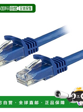 【日本直邮】StarTech.com LAN线10米CAT6附插销套蓝色