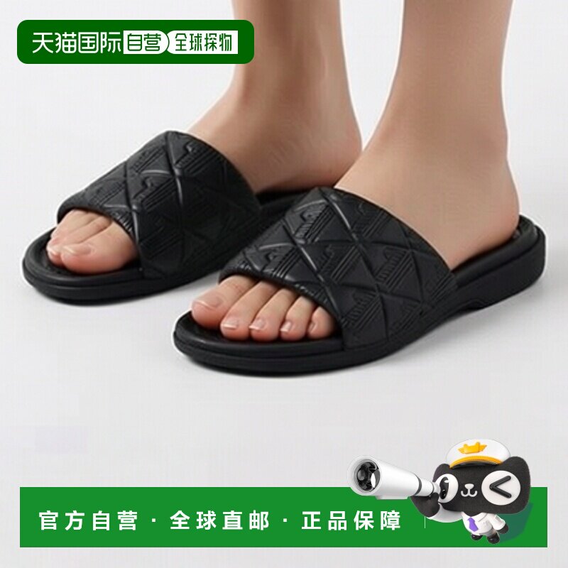 日本直邮LACOSTE 女士单肩字母压纹滑步凉鞋拖鞋 49CFA0030