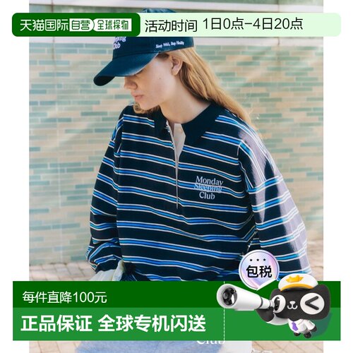 Monday Sleeping Club 女士 复古网球俱乐部刺绣棒球帽 6
