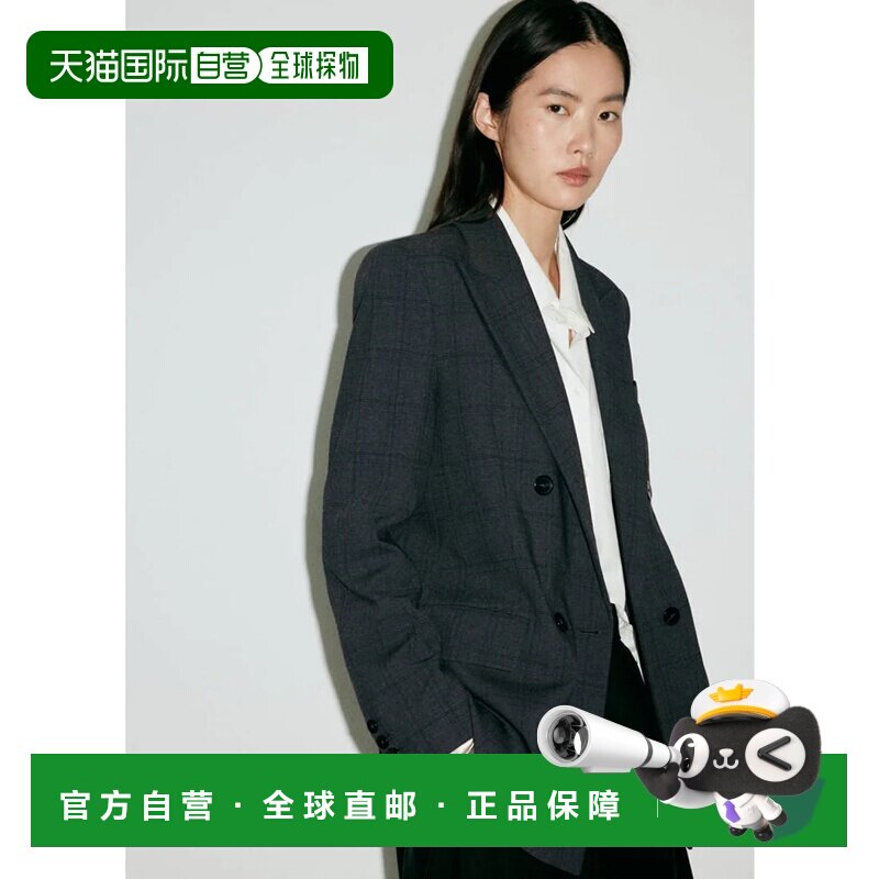 日本直邮MANGO 灰色西装外套 PAU长袖