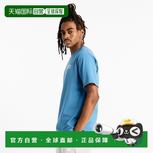 日本直邮New Balance Premium Logo短袖T恤 男士运动休闲上衣
