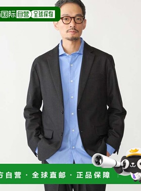 日本直邮萨克森尼 2B夹克 SOLOTEX羊毛深灰色