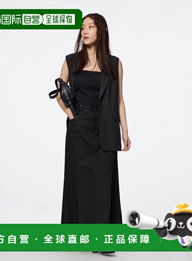 日潮跑腿GU极优 喇叭连衣裙长88.0-95.0cm 09 BLACK WOMEN XS 356