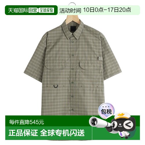 日本直邮DAIWA PIER39：短袖夏季格子图案科技钓鱼衬衫 / ：BE-70