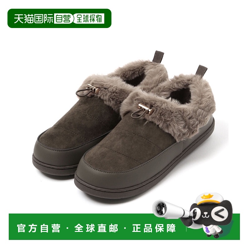 1h可退 日本直邮GLOBAL WORK 女士 空气般轻盈 仿毛绒保暖乐福鞋