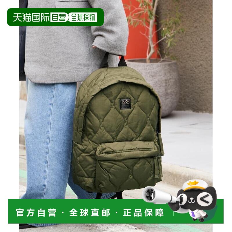 1h可退 日本直邮TAION 女装 轻量羽绒背包 军旅风格设计 800FP高