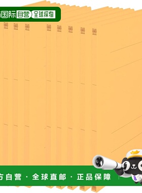 【日本直邮】PLUS 扁平文件夹 塑料装订 B4 竖式 黄色 10 册 NO.0