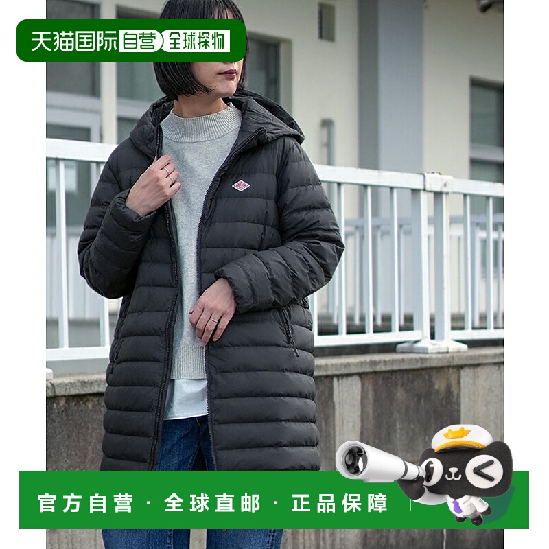 日本直邮DANTON 女士尼龙塔夫绸 中款 羽绒服 连帽外套[DT-A0566N