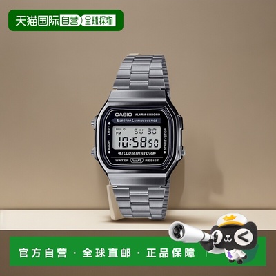 【日本直邮】Casio卡西欧 数码手表 金属灰 海外版 A168WGG-1A