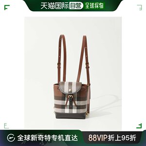 日本直邮BURBERRY 8068102 背包女包格纹帆布背包迷你包外出通勤