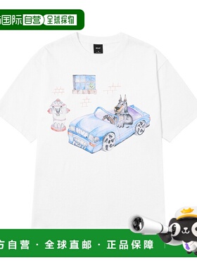 1h可退 日本直邮HUF 男女同款印花短袖T恤 25M_TS02442宽松潮流