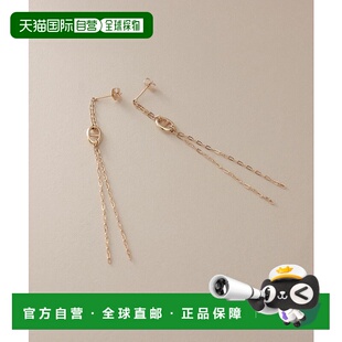 日潮跑腿COCOSHNIK K10 海洋图案链条流苏耳钉 405-76594耳饰配饰