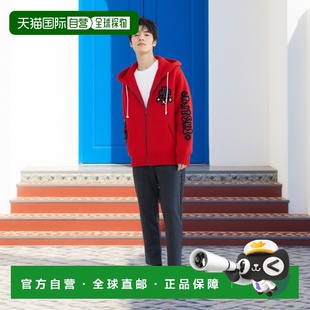 TEN NINE 男士 手织感加厚连帽衫 饰宽 1h可退 刺绣装 日本直邮RICE