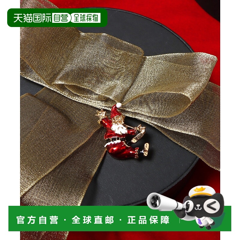 1h可退 日本直邮Three Four Time 女士 圣诞老人造型胸针 可爱节