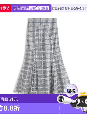 日本直邮日潮 GRL格纹欧根纱美人鱼半身裙tw1230格子裙子a字裙