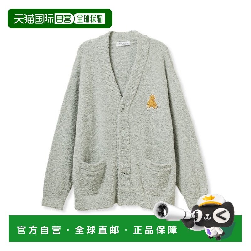 1h可退 日本直邮gelato pique 男装 贝贝摩卡熊标宽松针织开衫 PH