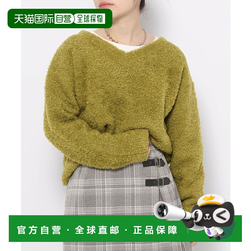 1h可退 日本直邮GLOBAL WORK 女装 低身长系列 2WAY针织长T套装 1