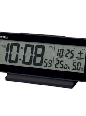 日本直邮【日本直邮】Seiko精工数字闹钟常时点灯部分黑82×206×