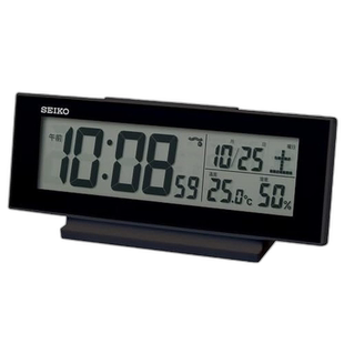 【日本直邮】Seiko精工数字闹钟常时点灯部分黑82×206×51mmSQ32