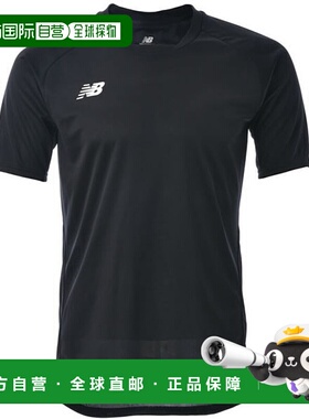日本直邮New Balance 青少年运动衬衫 JJTF0487-BK 黑色高档舒适