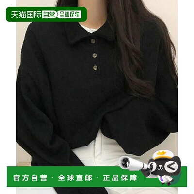 1h可退 日本直邮WEGO 女士基础款长袖Polo衫 DF25SP01L0014服饰