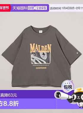 日本直邮CONVERSE 匡威印花T恤[CO3322EW014900] 半袖