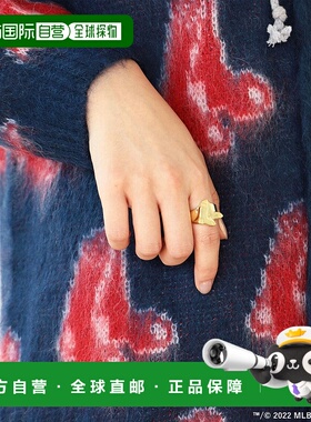 1h可退 日本直邮BEAMS BOY 女士MLB定制戒指 真金镀金材质 独特球