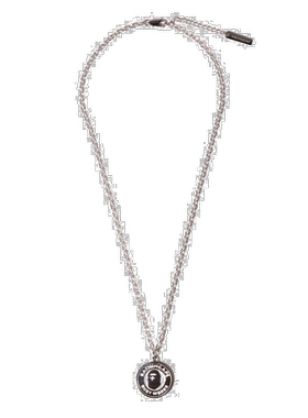 1h可退 日本直邮A BATHING APE 男士BUSY WORKS银质项链 1K301820