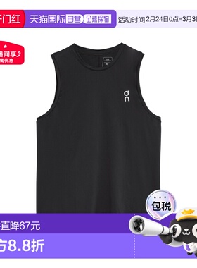 日潮跑腿ON昂跑 男士 Core Tank 运动背心 Black XS 1me1076吊带