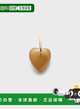 日本直邮NOJESS女士K10金属饰品心形吊坠 30242117017玛瑙玉髓