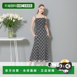 日本直邮日潮 格纹 GRL格子图案褶皱蝴蝶结吊带连衣裙dk1411新款
