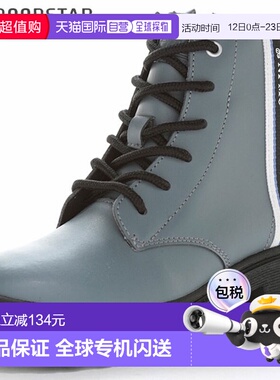 日本直邮MOONSTAR 女童 NI-MO 靴子青少年NMJ142灰色这款时尚的系