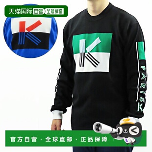 日本直邮KENZO K 拼色毛衣 F955PU2403LB 74 99 彩色领口毛衣针织