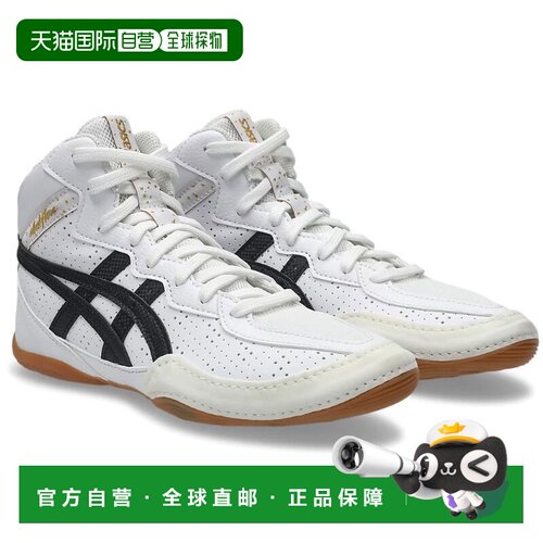 日本直邮ASICS 亚瑟士 MATFLEX8GS 青少年摔跤鞋 白黑拼色 1084A0