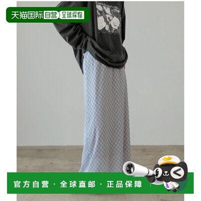 日本直邮LOWRYS FARM 女士 雪纺撞色格纹A字裙 642585半身裙