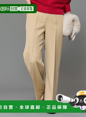 1h可退 日本直邮INDIVI 女装 宽松阔腿裤 腰后松紧设计  50564002