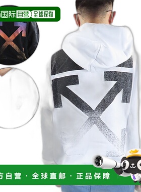 日本直邮Off White 男士卫衣Degrade Arrow Over Hoodie连帽帽衫