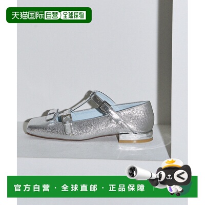 日本直邮GRISE女士方头双T字带平底鞋 26192821348510