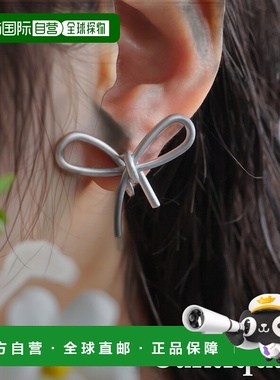 1h可退 日本直邮antiqua女士优雅丝带耳环，低调磨砂质感 AJ01877