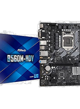 【日本直邮】Asrock华擎 主板 B560 M-HDV Intel10/11 CPU(LGA120