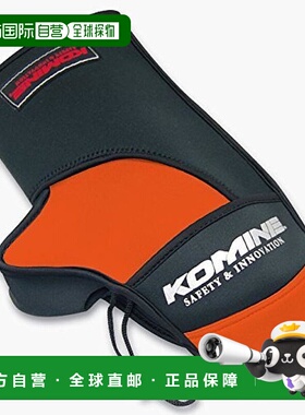 【日本直邮】KOMINE摩托车用配件骑行手套黑色/橙色AK-085751