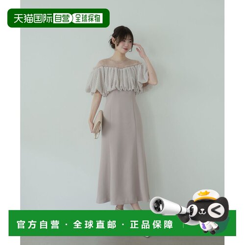 日本直邮cle blatt 女士 蕾丝泡泡袖露肩连衣裙 2263060802吊带