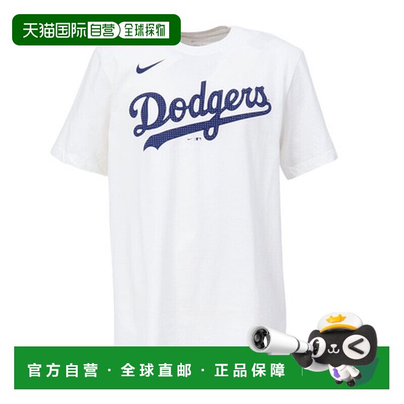 日本直邮MLB（男士）棒球服 字母印花 纯棉短袖T恤 洛杉矶道奇队